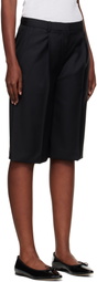 Loulou de Saison Brown Adler Virgin Wool Bermuda Shorts