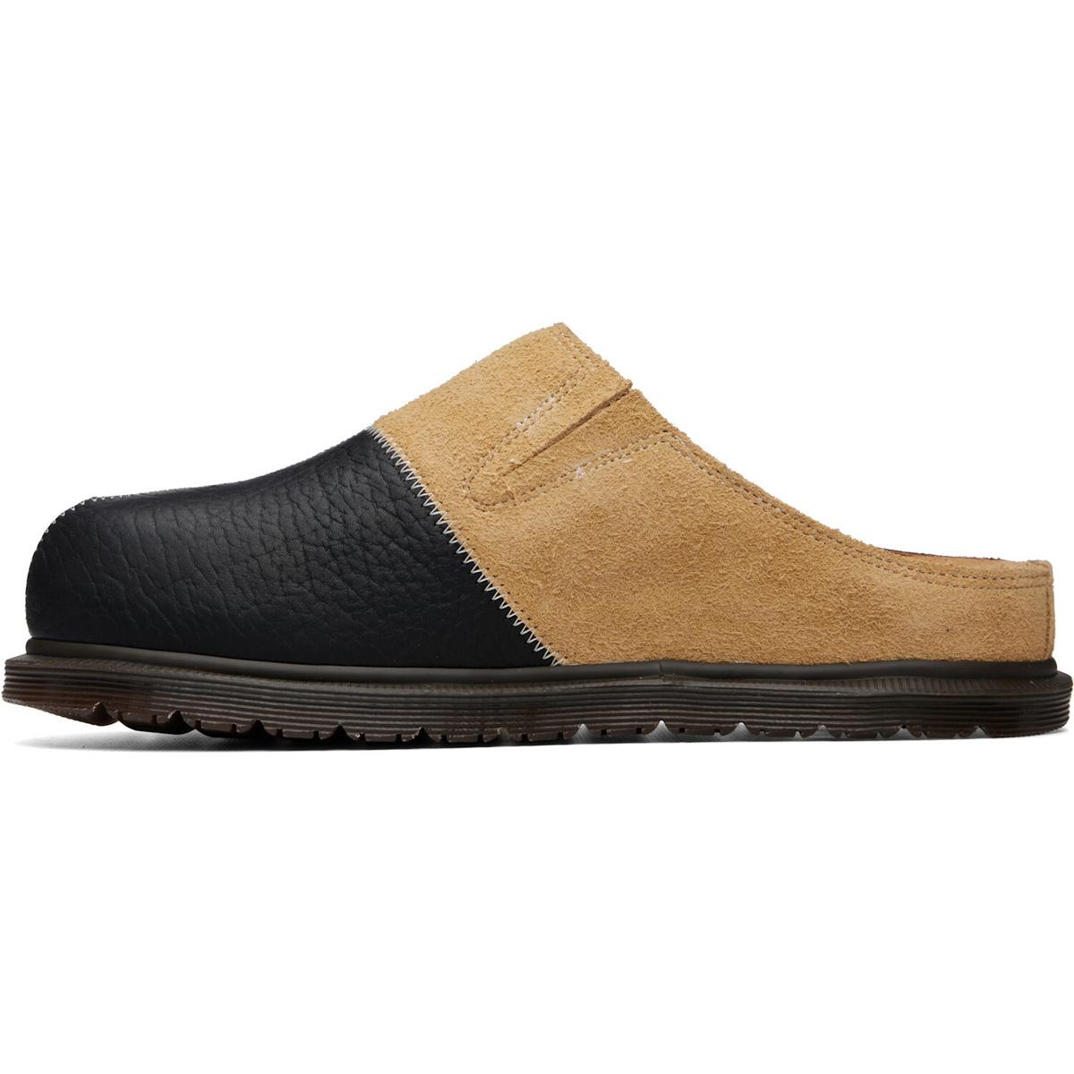 Dr. Martens Brown & Black San Patchwork Loafers