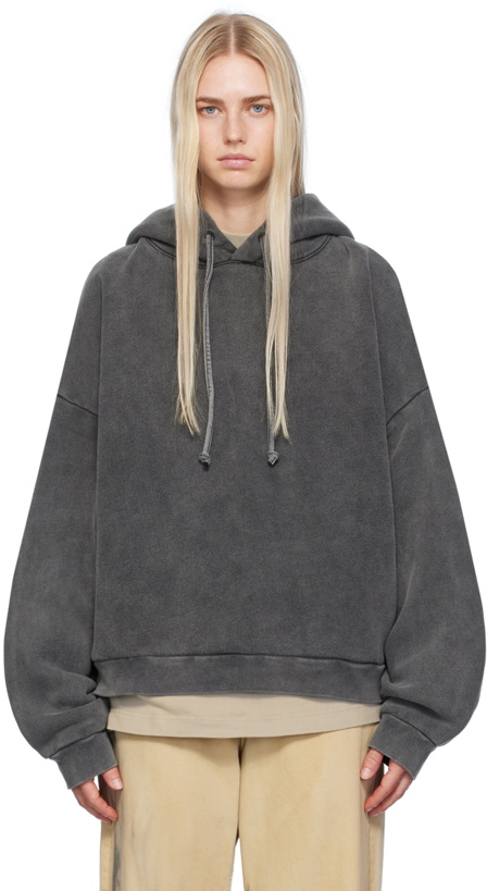 Photo: Acne Studios Black Garment-Dyed Hoodie