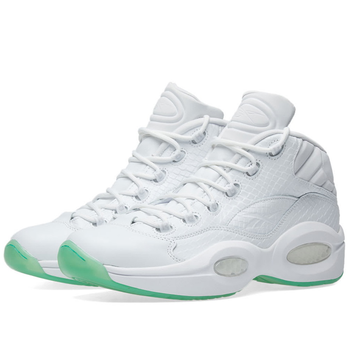 Photo: Reebok Question Mid EE White