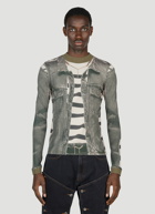 Y/Project x Jean Paul Gaultier  - Trompe L'Oeil Jacket Top in Khaki