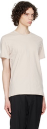 Filippa K Taupe Slim-Fit T-Shirt