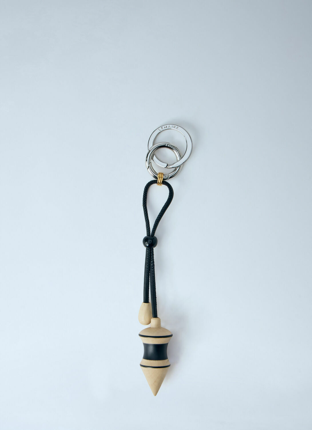 Lemaire Black Stripes Pendulum Bag Charm