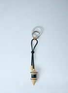 Lemaire Black Stripes Pendulum Bag Charm