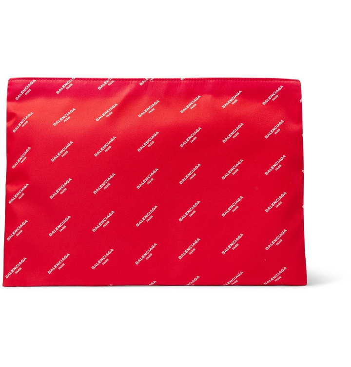 Photo: Balenciaga - Explorer Printed Shell Pouch - Men - Red