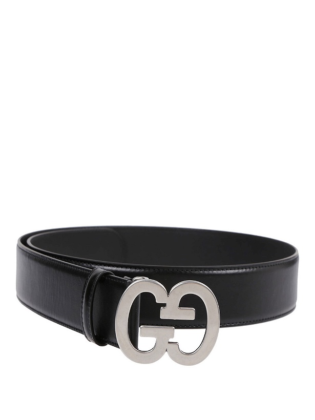 Photo: GUCCI - Wide Belt With Gg Buckle
