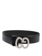 GUCCI - Wide Belt With Gg Buckle