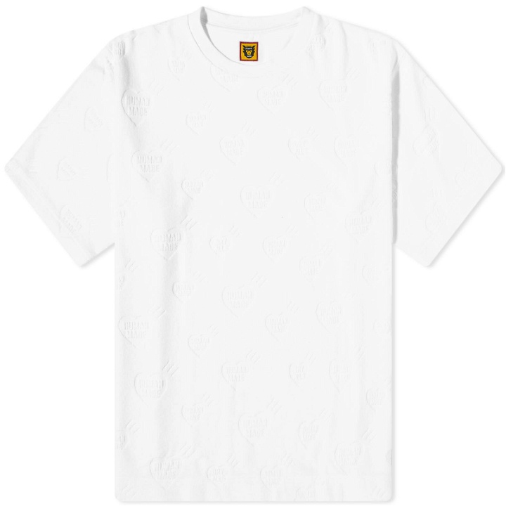 Photo: Human Made Men's Heart Pile T-Shirt in White