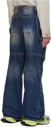 We11done Navy Wire Jeans