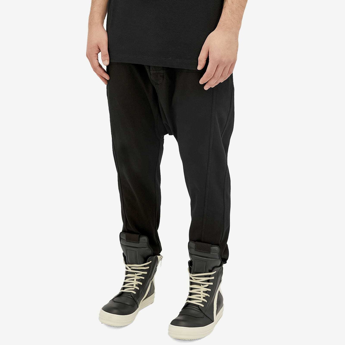 Rick Owens DRKSHDW Men's Prisoner Drawstring Pants in Black Rick