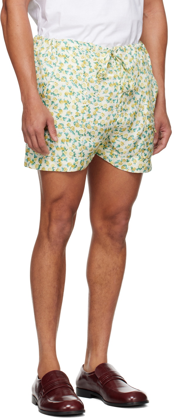 Cormio Yellow Floral Shorts