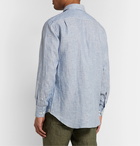 Loro Piana - Striped Linen Shirt - Blue