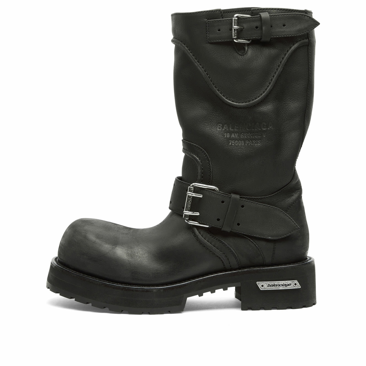Balenciaga Black High Moto Boots Balenciaga