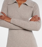 Jardin des Orangers Knitted cashmere polo dress