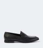 Canali Leather penny loafers