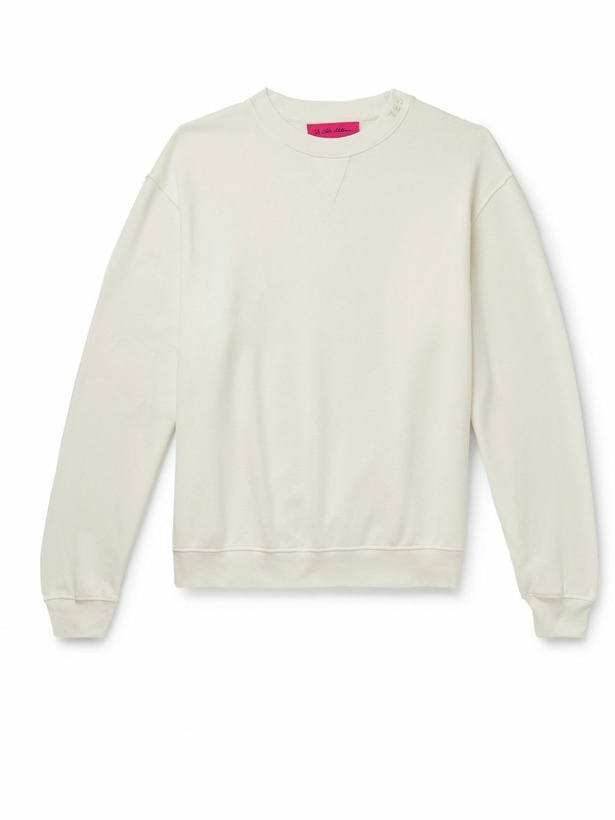 Photo: The Elder Statesman - Daily Crew Cotton and Cashmere-Blend Jersey Sweatshirt - Neutrals