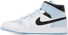 Nike Jordan Blue & White Air Jordan 1 Mid SE Sneakers