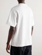 Nike - Solo Swoosh Logo-Embroidered Cotton-Jersey T-Shirt - Neutrals