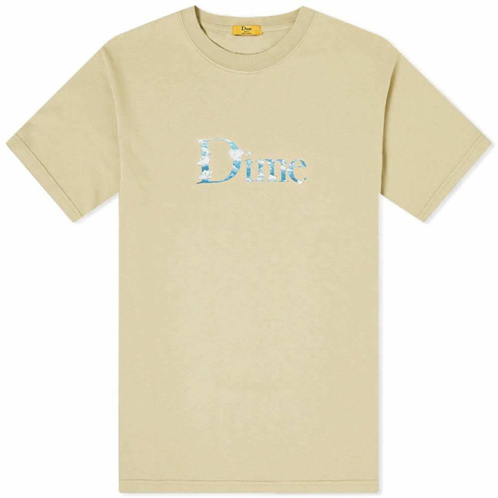 Photo: Dime Men's Classic Chemtrail Logo T-Shirt in Sand