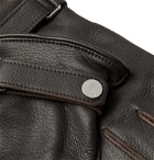 Dunhill - Cashmere-Lined Leather Gloves - Brown