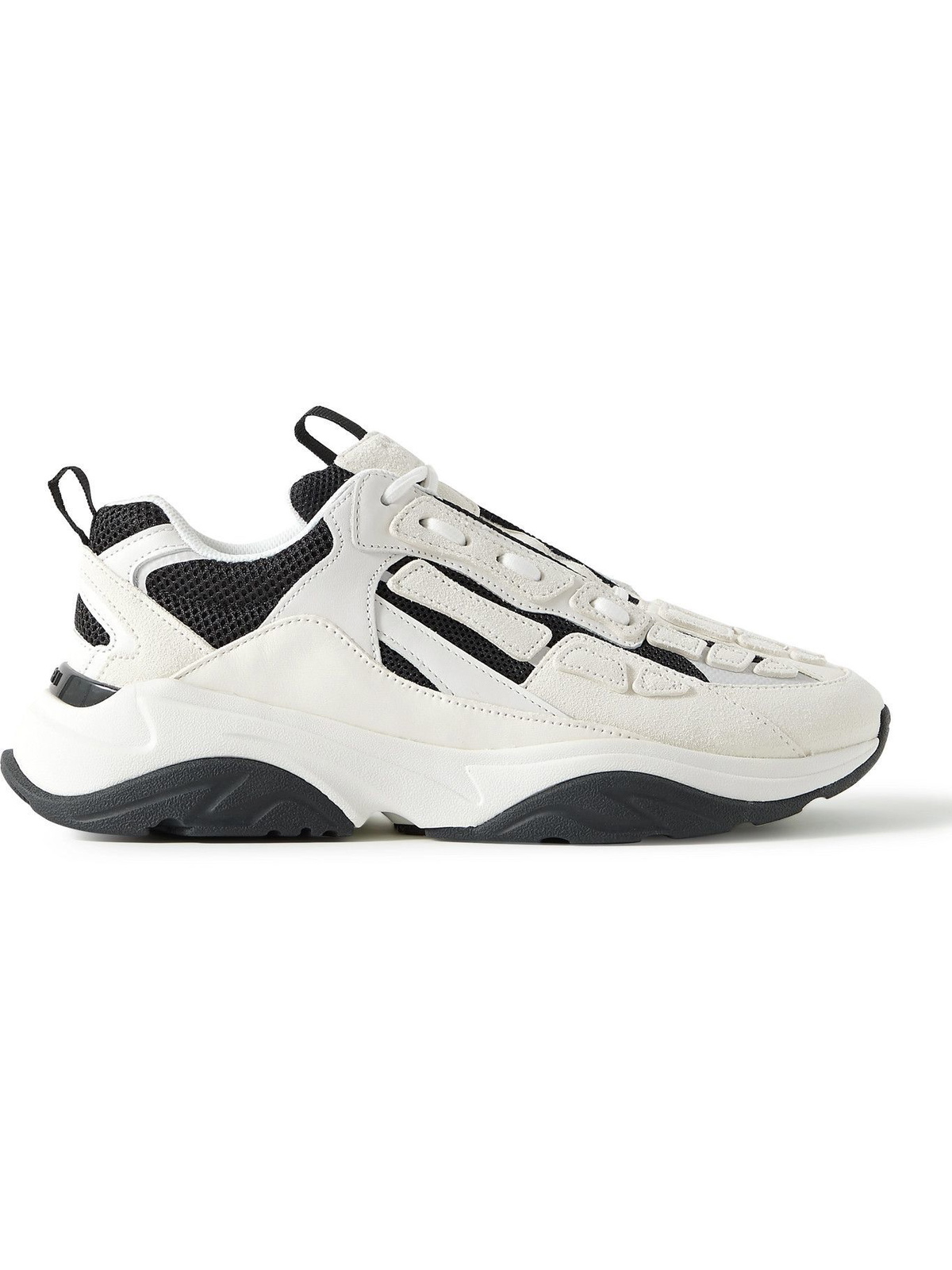 AMIRI - Bone Runner Leather and Suede-Trimmed Mesh Sneakers - White Amiri