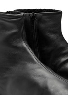 The Row Stella Shearling-lined Leather Ankle Boots Black