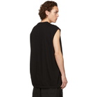 Rick Owens Black Tarp Sleeveless T-Shirt