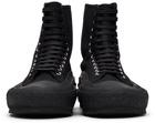 Jil Sander Black Canvas Chunky Sneakers