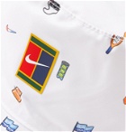 Nike Tennis - NikeCourt Reversible Logo-Appliquéd Printed Canvas Bucket Hat - White