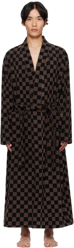 Photo: Baina Black & Brown Sulis Bathrobe