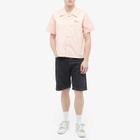 Late Checkout Embroidered Vacation Shirt in Pink