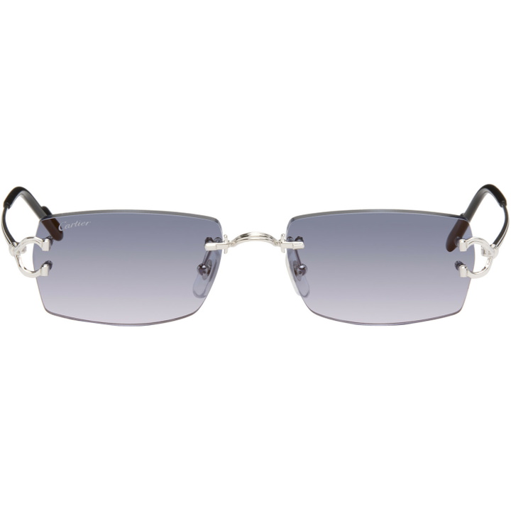Photo: Cartier Silver 'Classic C de Cartier' Sunglasses