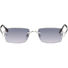 Cartier Silver 'Classic C de Cartier' Sunglasses