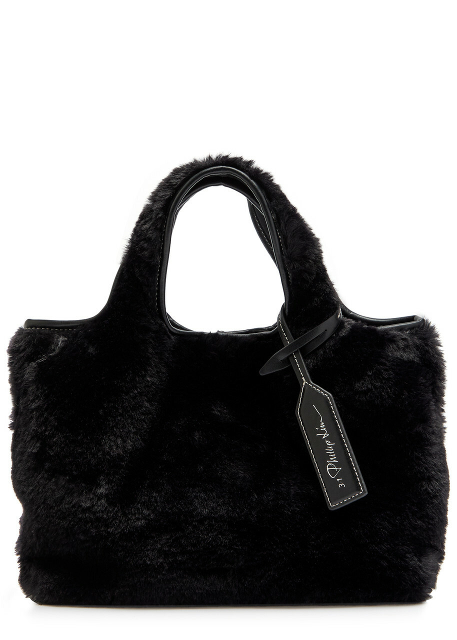3.1 Phillip Lim Market Mini Faux fur Tote - Black - One Size