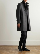 TOM FORD - Checked Virgin Wool and Cashmere-Blend Coat - Gray