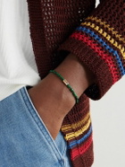 Luis Morais - Gold, Malachite and Sapphire Beaded Bracelet