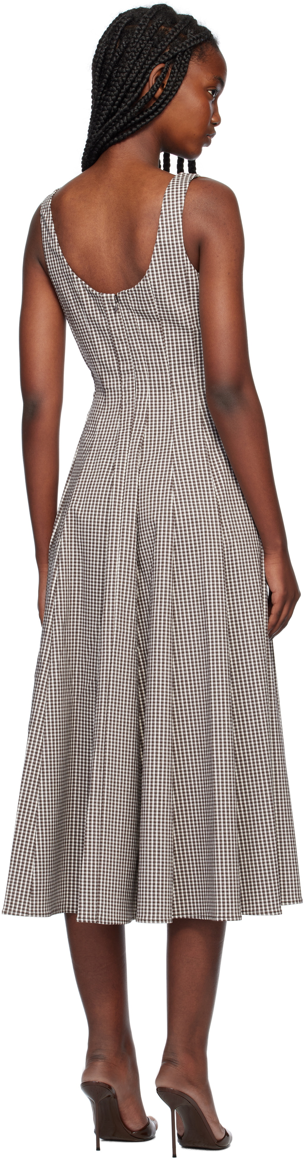 knee length dresses for ladies Staud Black Short Sleeve Wells Dress | Black main image 0