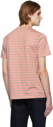 Etro Pink & Green Jersey Striped T-Shirt