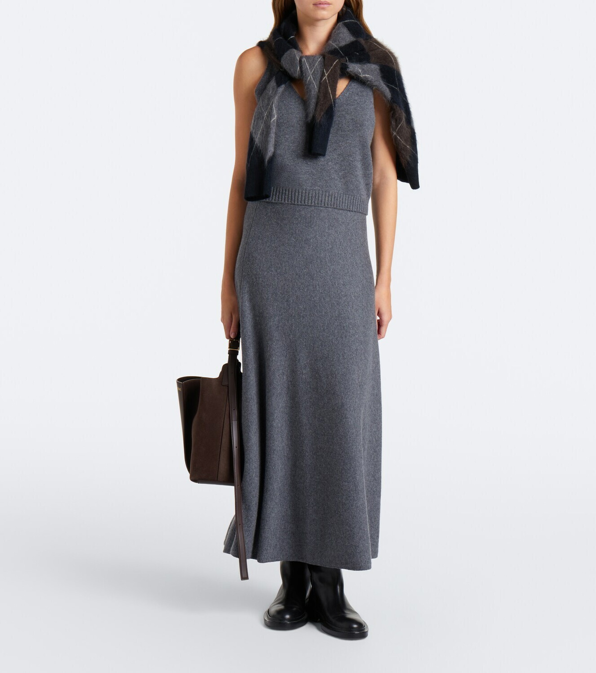 Lisa Yang Torie cashmere midi skirt