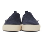 Coach 1941 Navy Suede Citysole Skate Slip-On Sneakers