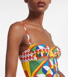Dolce&Gabbana Carretto cutout swimsuit