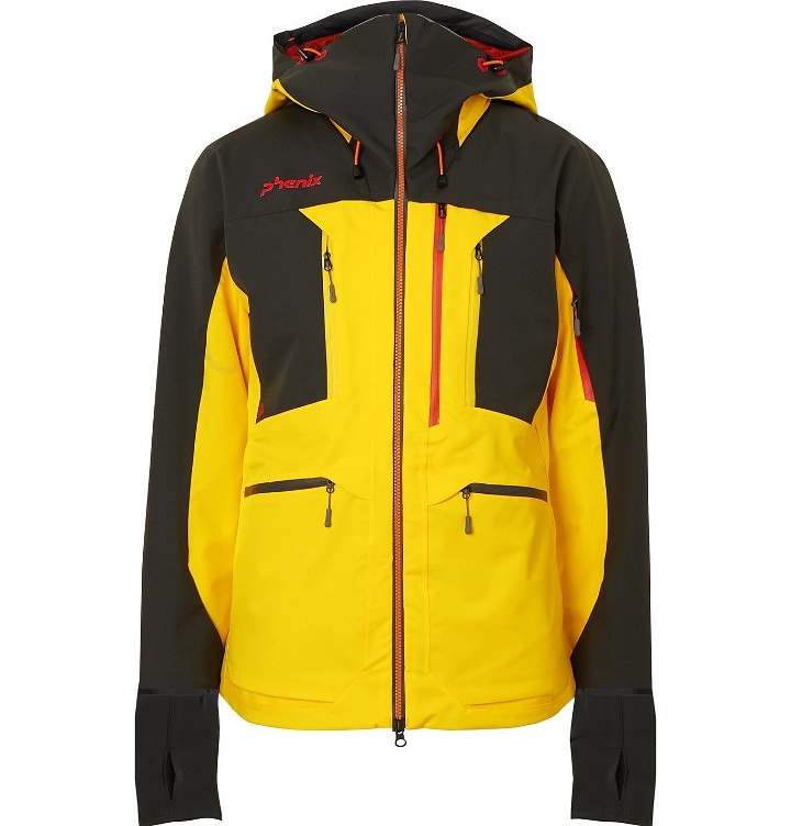 Photo: Phenix - Float Colour-Block Hooded Ski Jacket - Yellow