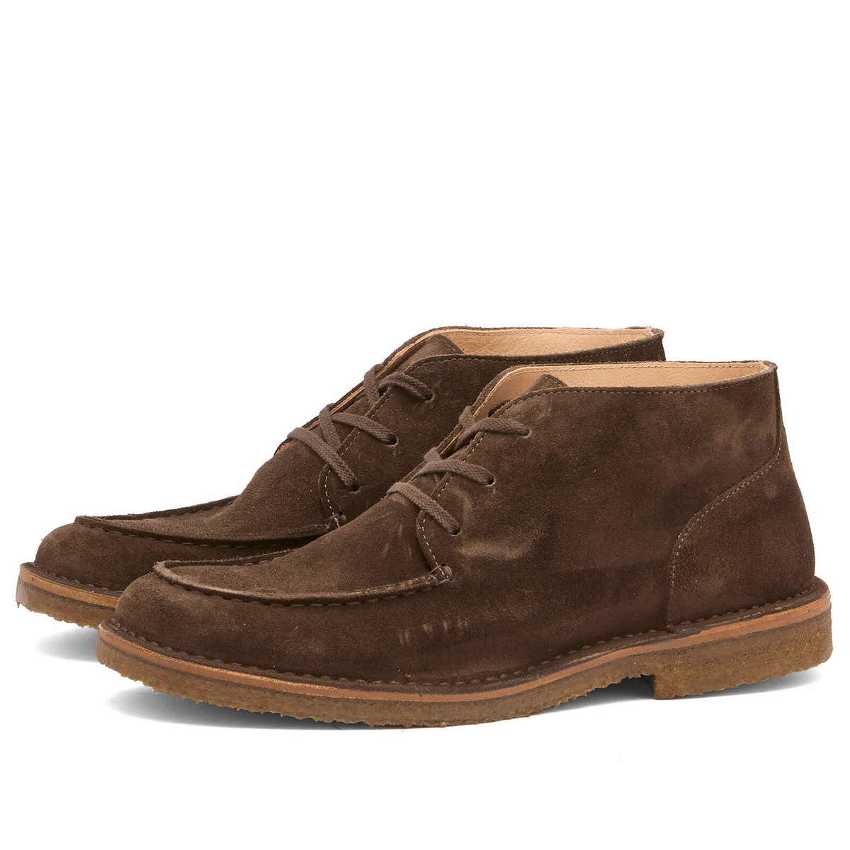 Astorflex Men's Deukeflex Suede Boots in Dark Chestnut