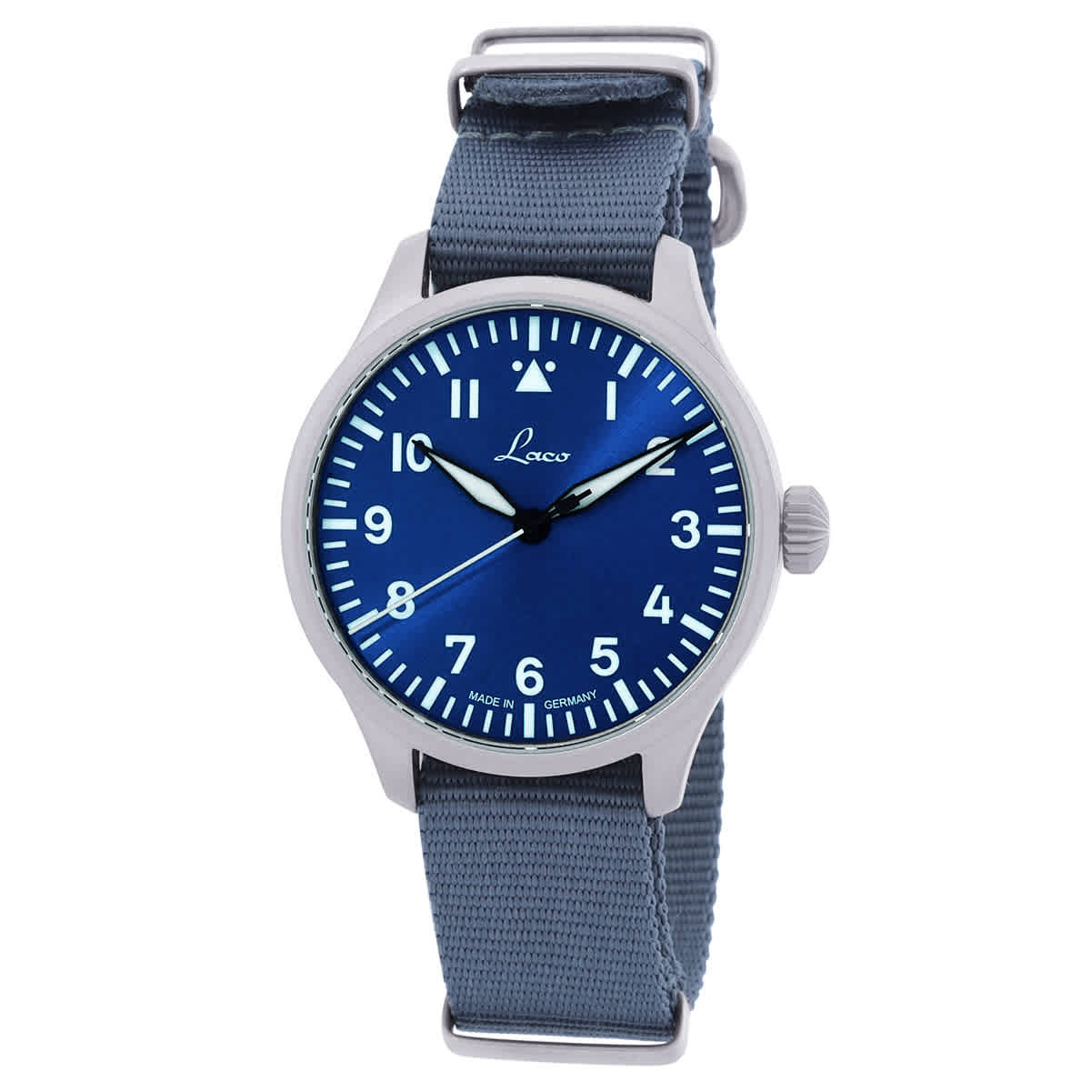 Laco Augsburg Blaue Stunde Automatic Blue Dial Mens Watch 862102