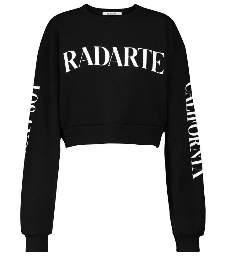 Photo: Rodarte Radarte cotton-blend crop sweatshirt