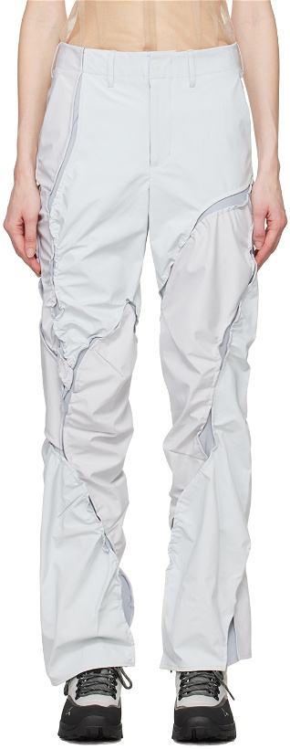 Photo: POST ARCHIVE FACTION (PAF) Gray & Blue 6.0 Technical Left Trousers