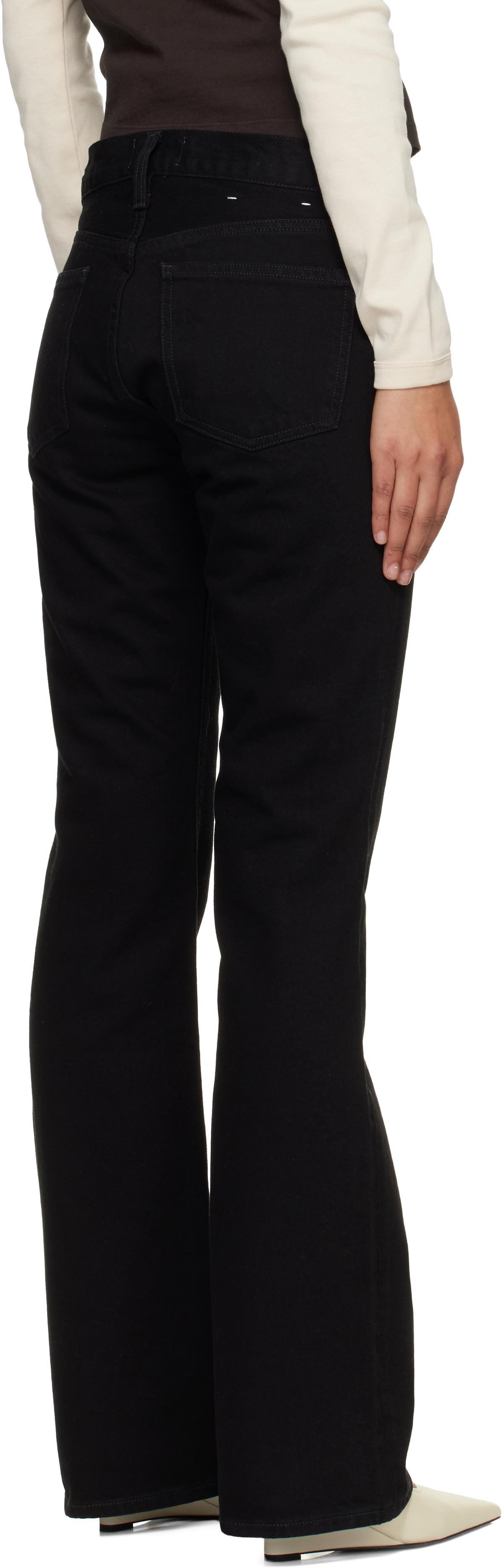 AGOLDE Black Low Rise Boot Jeans