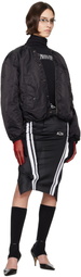 Prototypes Black Nylon Reversible Bomber Jacket