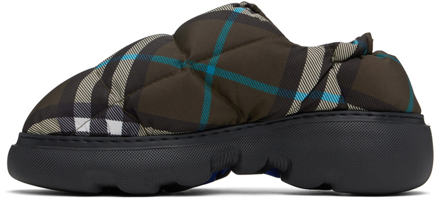 Burberry Brown Check Nylon Pillow Loafers