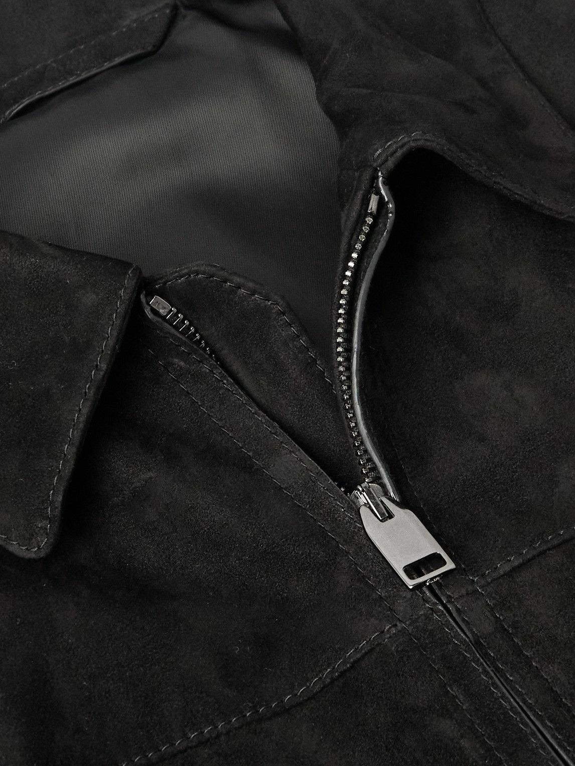 Brioni - Suede Blouson Jacket - Black